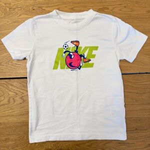 Nike Kids White Graphic Tee